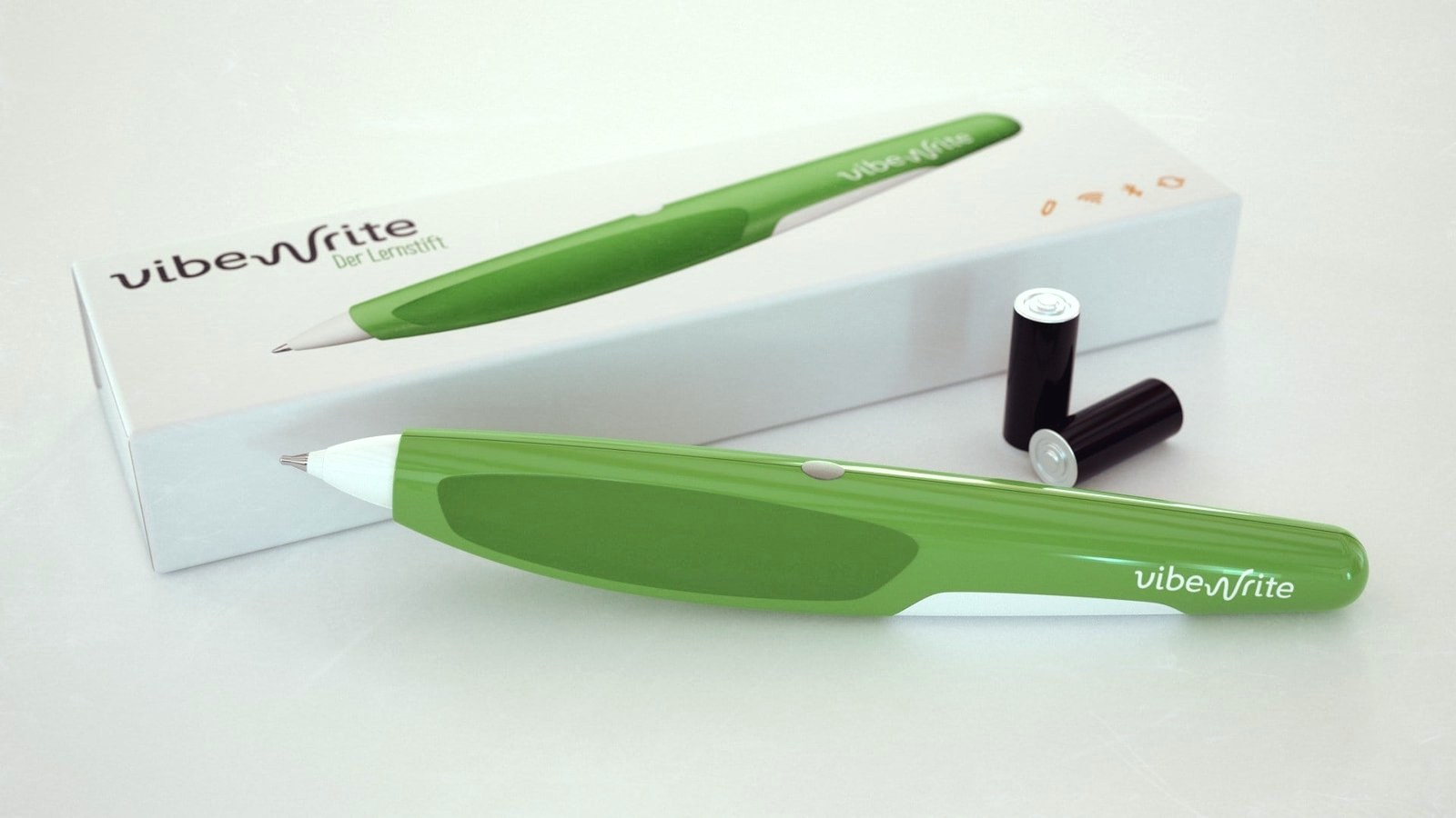 VibeWrite pen with packaging