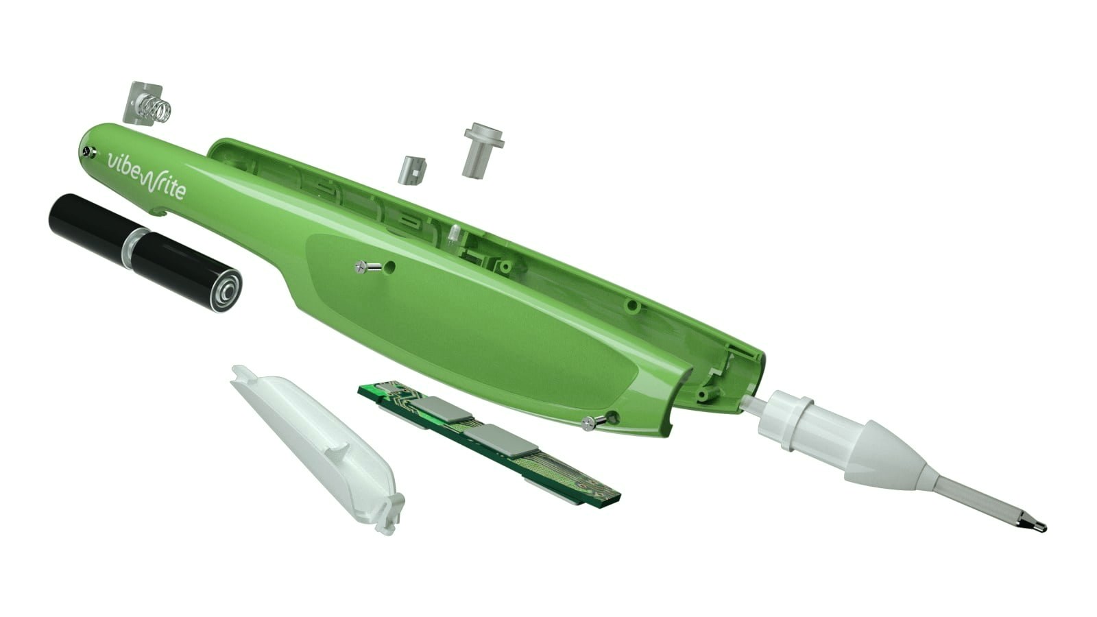 Exploded view of VibeWrite internals
